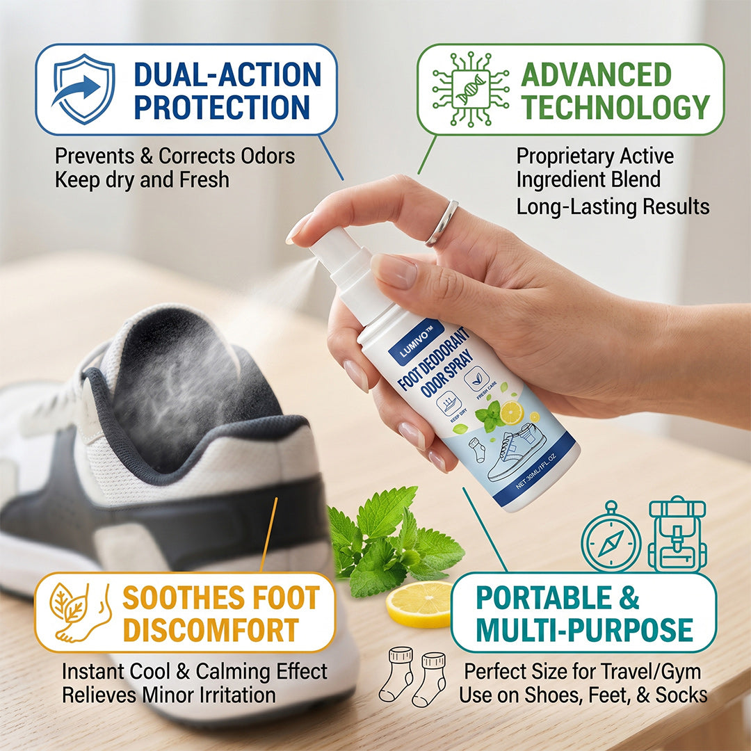 LUMIVO™ Foot Deodorant Odor Spray