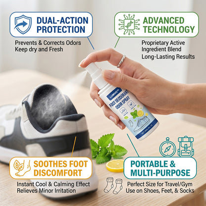 LUMIVO™ Foot Deodorant Odor Spray