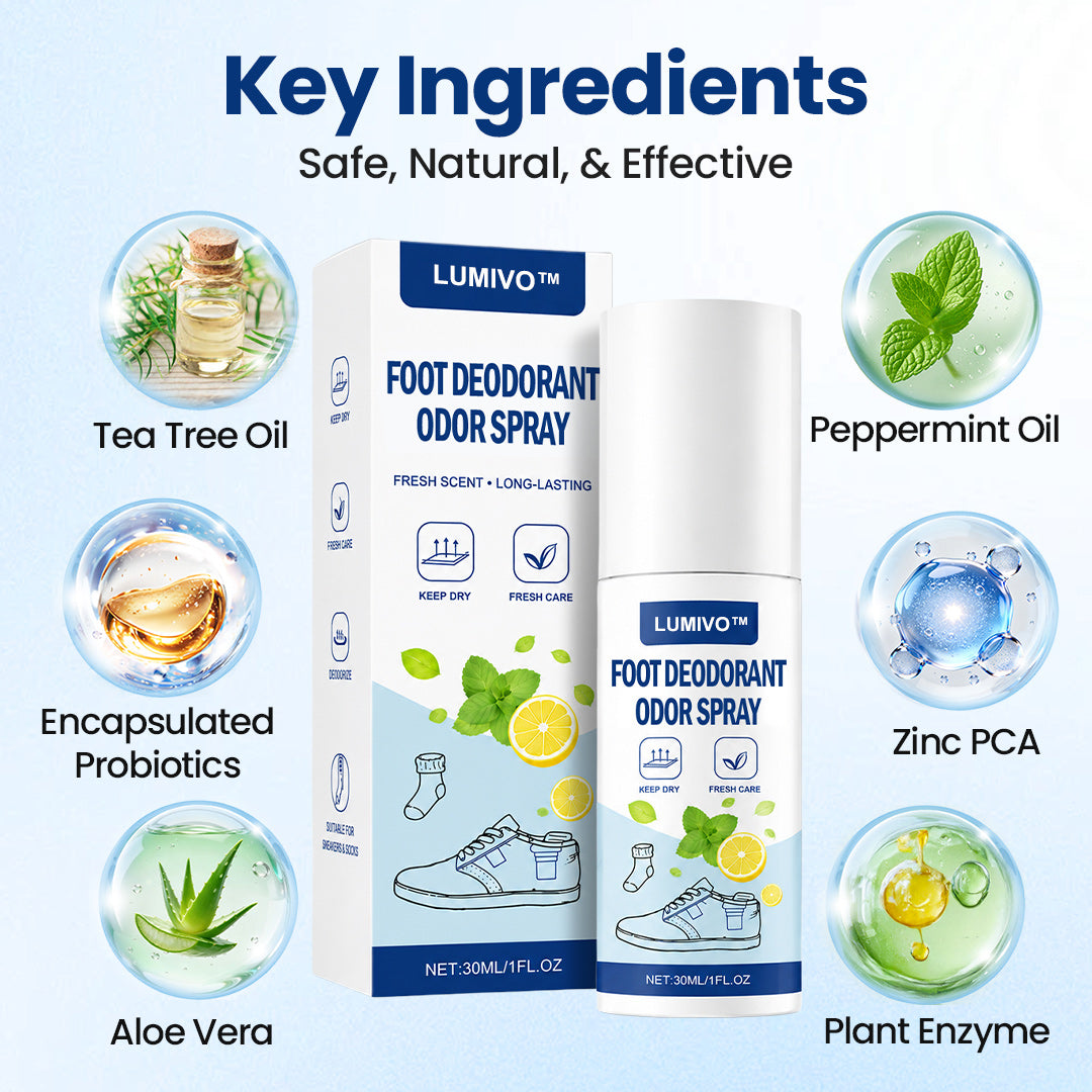 LUMIVO™ Foot Deodorant Odor Spray