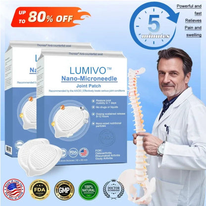 LUMIVO™ Nano-microneedle joint patch