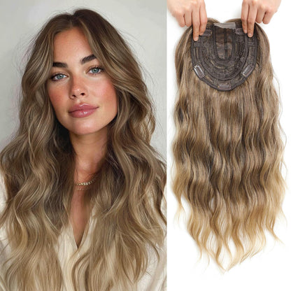 ⚡ Final Hours – Up to 41% Off🌷2026 New Lightweight & Breathable Wavy Hair Topper-100% human hair