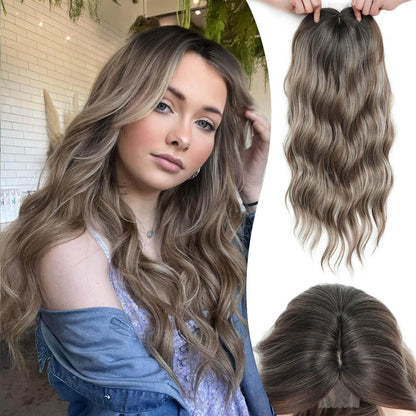 ⚡ Final Hours – Up to 41% Off🌷2026 New Lightweight & Breathable Wavy Hair Topper-100% human hair