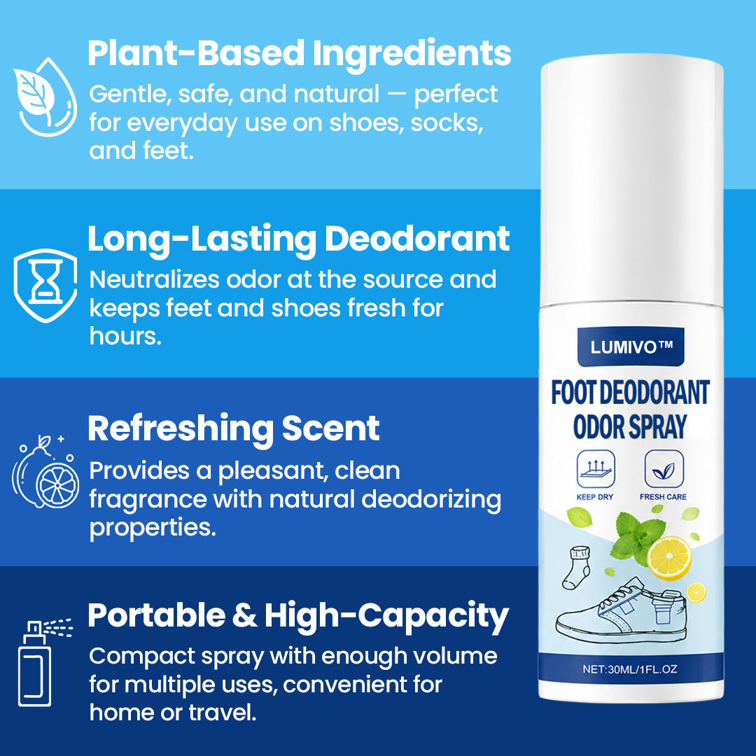 LUMIVO™ Foot Deodorant Odor Spray