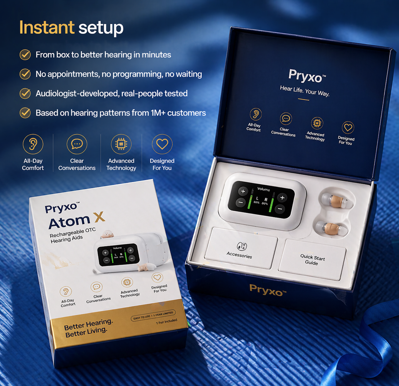 🔥 Final 1 Hours : Only Limited Stock Left👂 Pryxo™ Atom X Smart Hearing Aids — Clearer Sound, More Comfortable Living 💖🔊