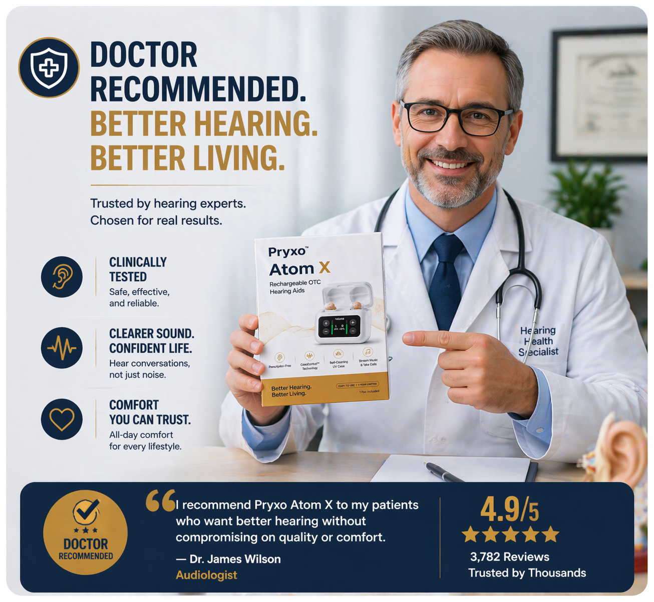 🔥 Final 1 Hours : Only Limited Stock Left👂 Pryxo™ Atom X Smart Hearing Aids — Clearer Sound, More Comfortable Living 💖🔊