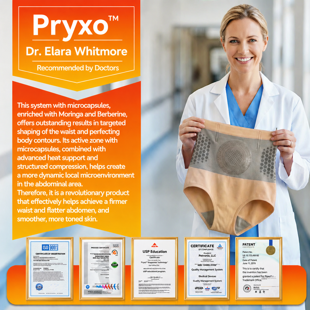 ✅Official Brand Store | PRYXO® 2026 MORINGA & BERBERINE 4-IN-1 MICROPARTICLE MOLDING & FAT BURNING SHORTS