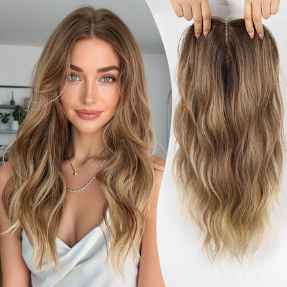 ⚡ Final Hours – Up to 41% Off🌷2026 New Lightweight & Breathable Wavy Hair Topper-100% human hair