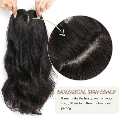 ⚡ Final Hours – Up to 41% Off🌷2026 New Lightweight & Breathable Wavy Hair Topper-100% human hair